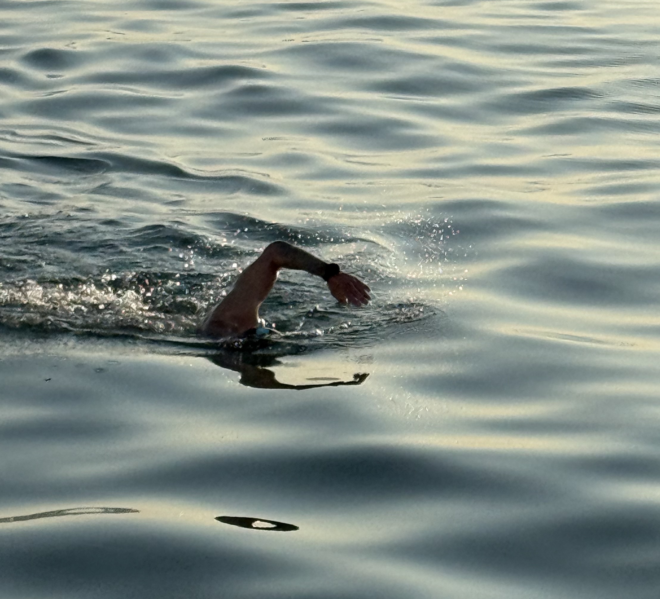 Scott Corcoran swimming
